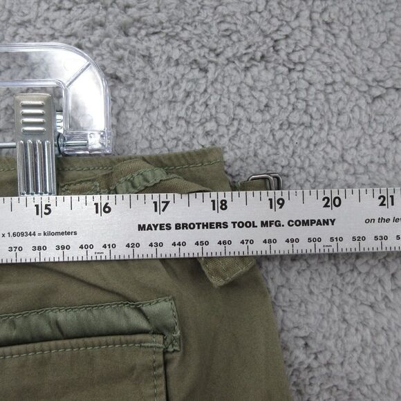 Abercrombie & Fitch Vintage Parachute Cargo Pants Y2K Womens 32/ 14S Green - Picture 8 of 11